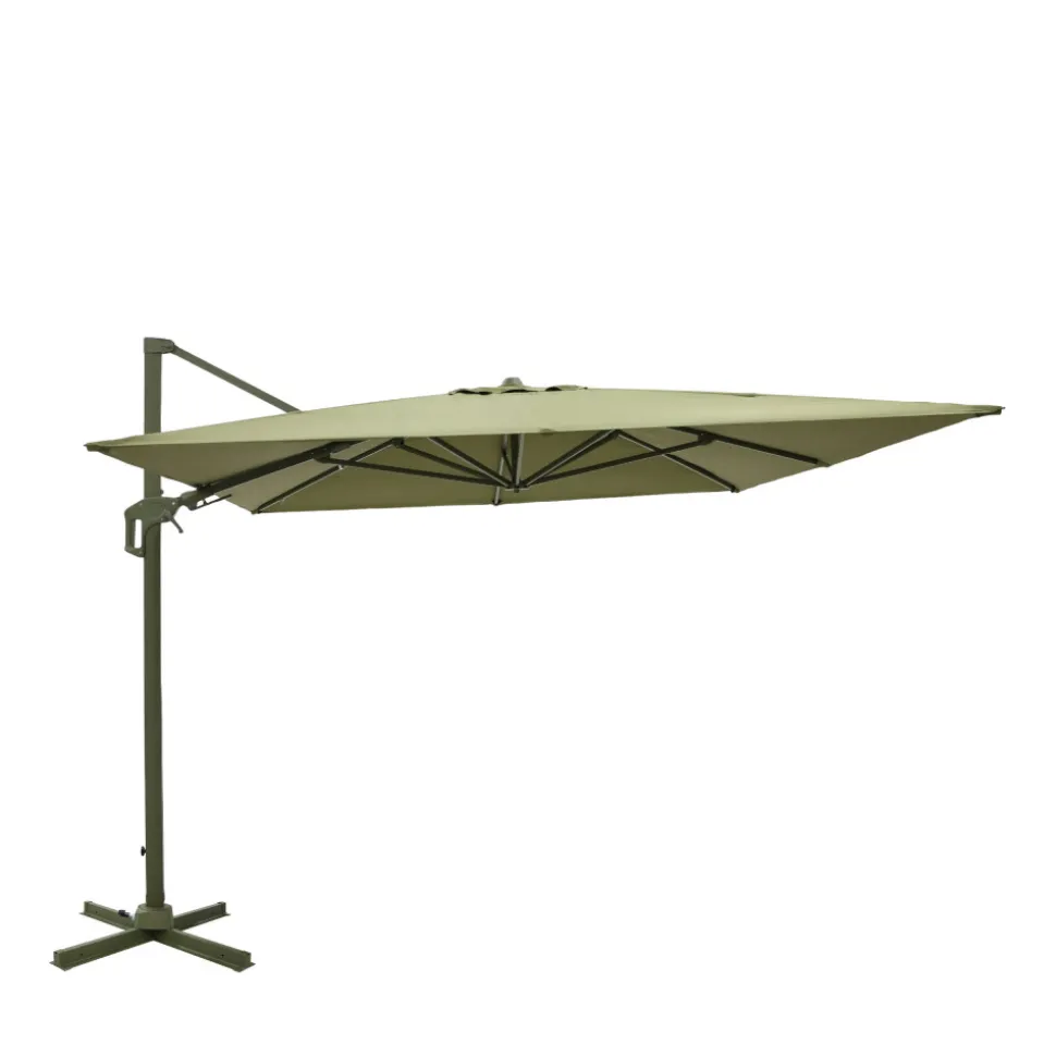 VEYA Parasol rectangulaire déporté en aluminium 3x4m
