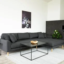 VITA Table basse en métal et bois