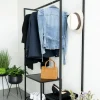 VITA Vestiaire d’entrée en bois et métal avec 2 étagères