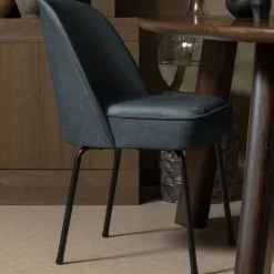 VOGUE Lot de 2 chaises design en velours