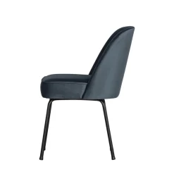VOGUE Lot de 2 chaises design en velours