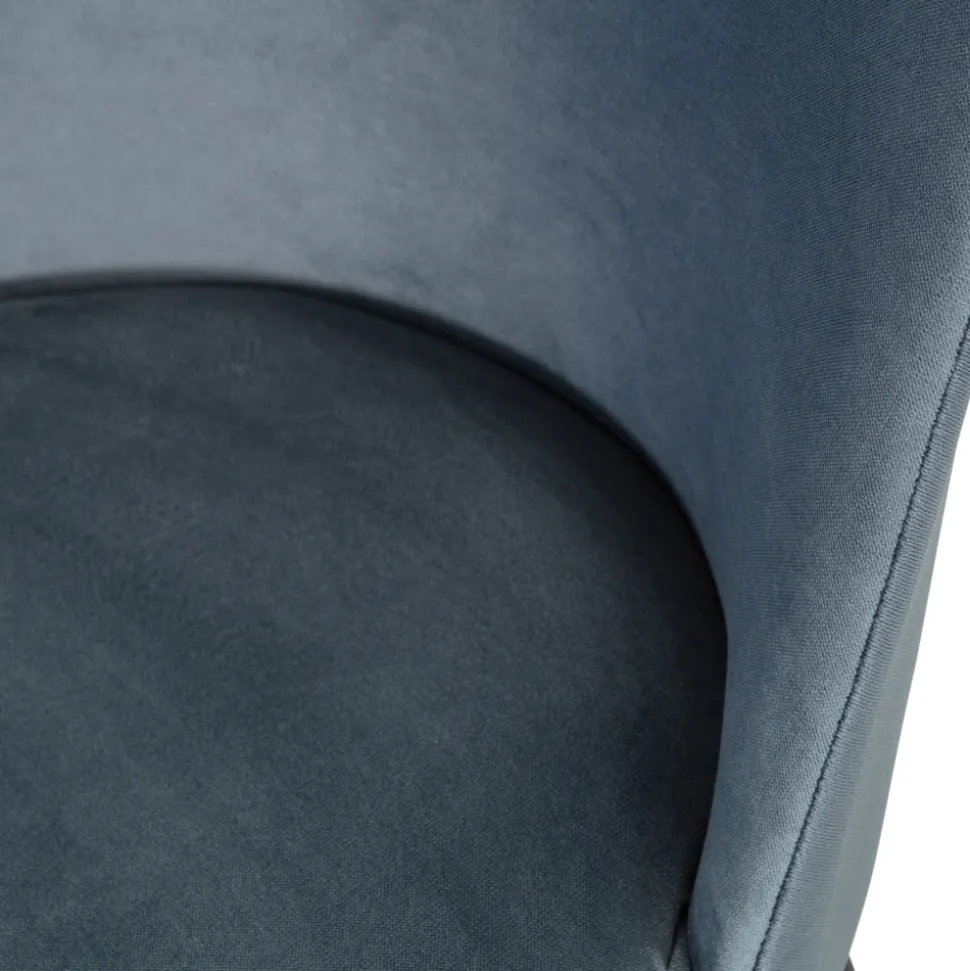 VOGUE Lot de 2 chaises design en velours