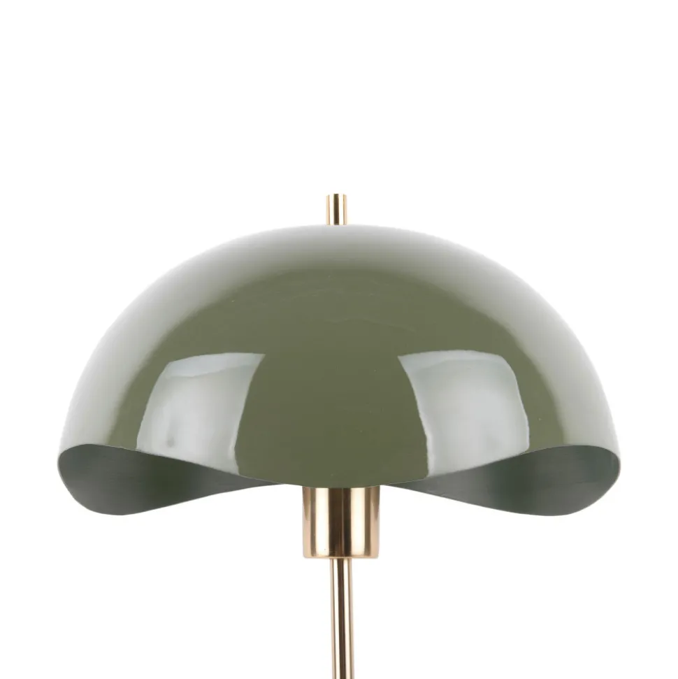 WAVED DOME Lampe à poser en métal et marbre