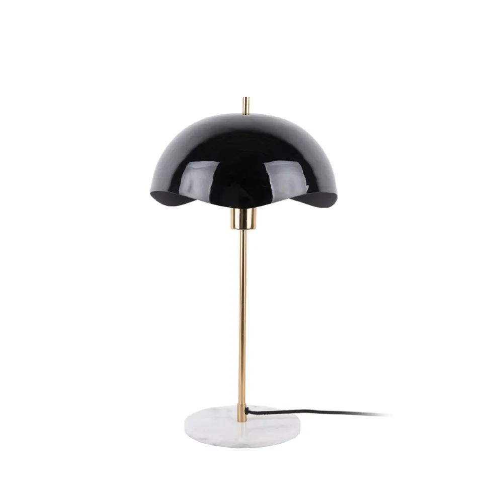 WAVED DOME Lampe à poser en métal et marbre