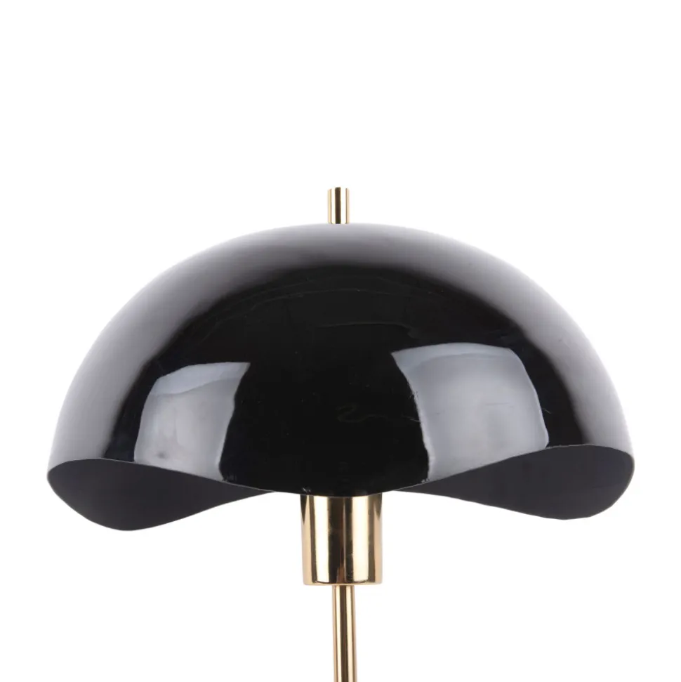 WAVED DOME Lampe à poser en métal et marbre