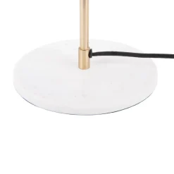 WAVED DOME Lampe à poser en métal et marbre