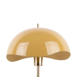 WAVED DOME Lampe à poser en métal et marbre