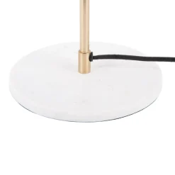 WAVED DOME Lampe à poser en métal et marbre