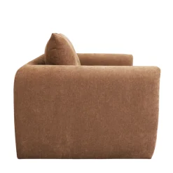 WIAME Canapé droit 2,5 places en tissu style contemporain