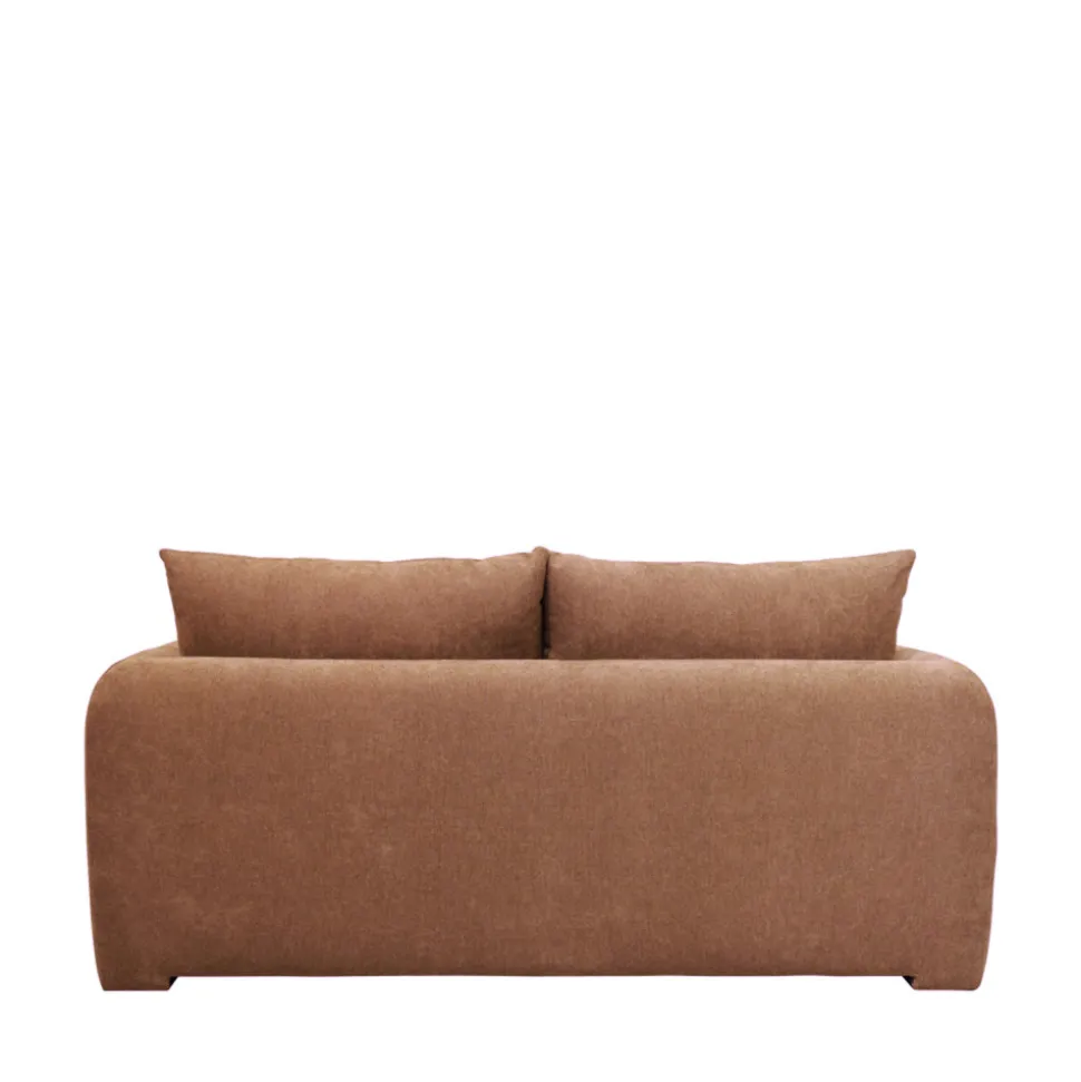 WIAME Canapé droit 2,5 places en tissu style contemporain