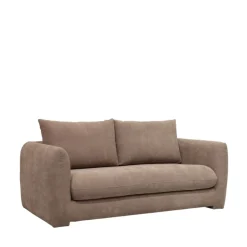 WIAME Canapé droit 2,5 places en tissu style contemporain