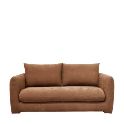 WIAME Canapé droit 2,5 places en tissu style contemporain