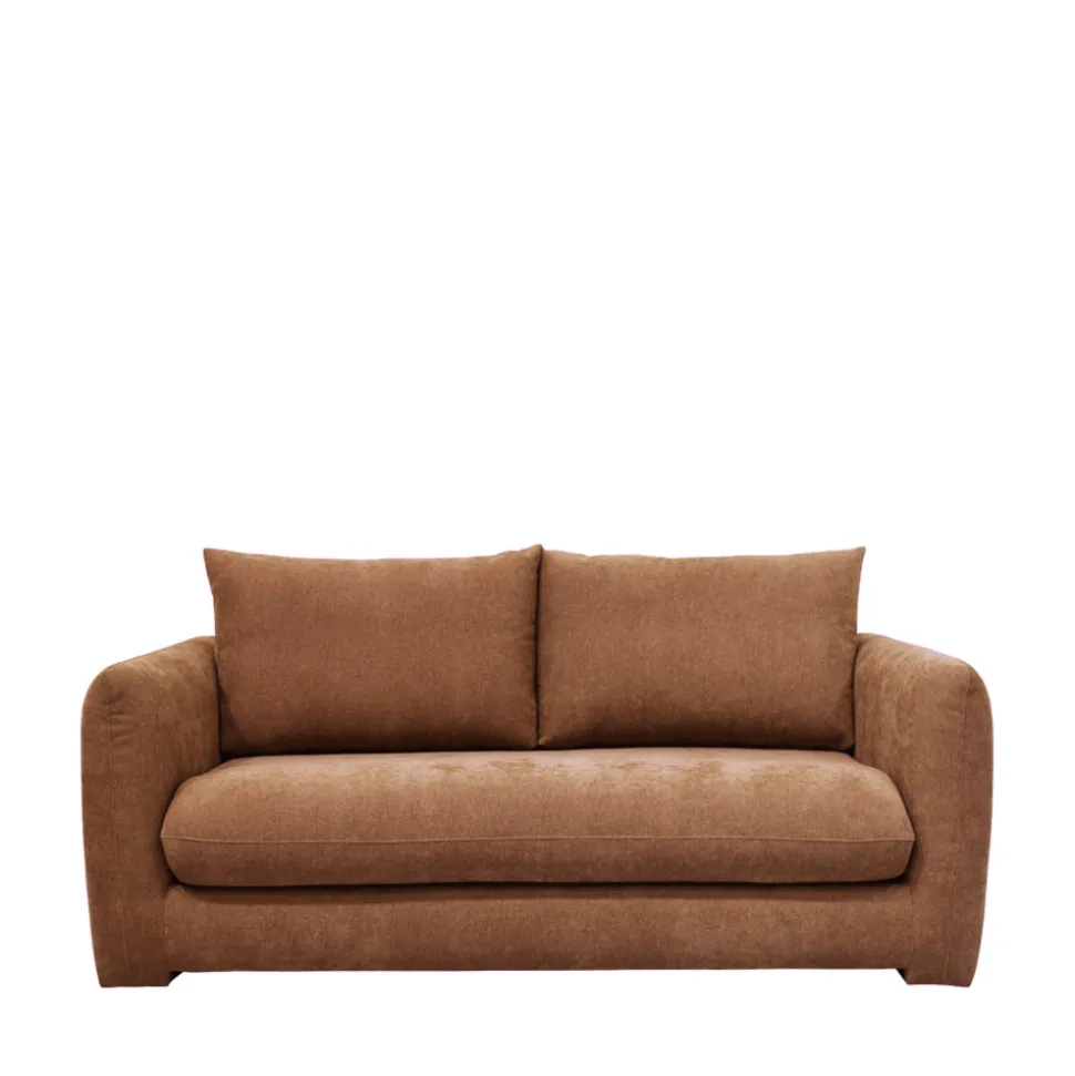 WIAME Canapé droit 2,5 places en tissu style contemporain