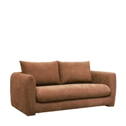 WIAME Canapé droit 2,5 places en tissu style contemporain
