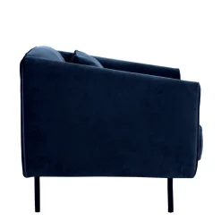 WINSEN Fauteuil en velours pieds droits en métal