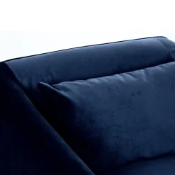 WINSEN Fauteuil en velours pieds droits en métal