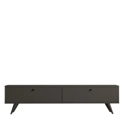 YARA Meuble TV 2 portes en bois L160cm