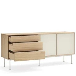 YOKO Buffet 2 portes 3 tiroirs en bois L180cm
