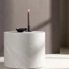 YORK Table d'appoint ronde effet marbre ø50cm