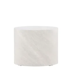 YORK Table d'appoint ronde effet marbre ø50cm