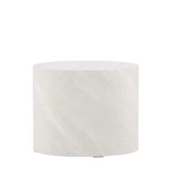 YORK Table d'appoint ronde effet marbre ø50cm