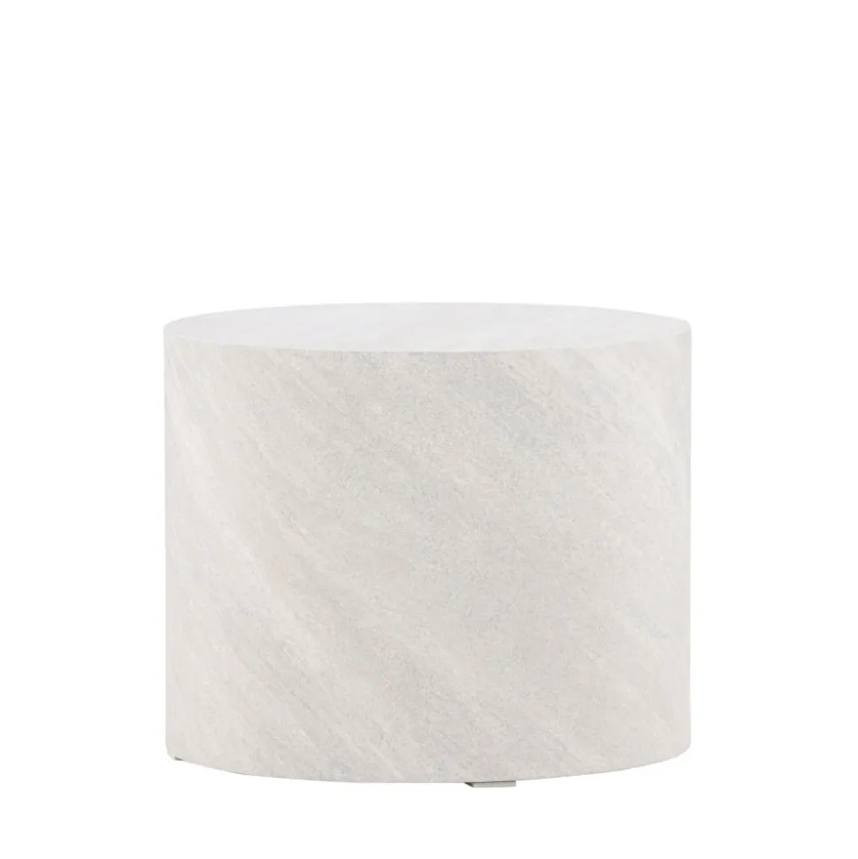 YORK Table d'appoint ronde effet marbre ø50cm