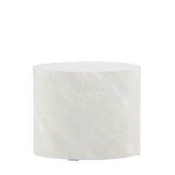 YORK Table d'appoint ronde effet marbre ø50cm