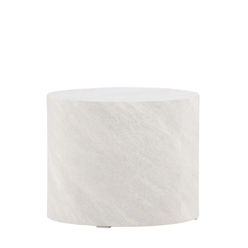 YORK Table d'appoint ronde effet marbre ø50cm