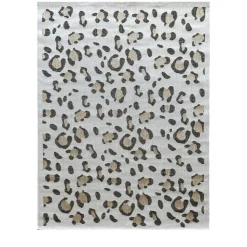 YUMA Tapis contemporain imprimé léopard