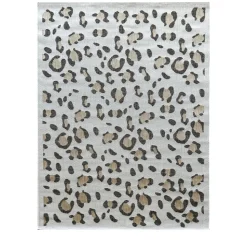 YUMA Tapis contemporain imprimé léopard