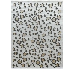YUMA Tapis contemporain imprimé léopard