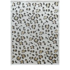 YUMA Tapis contemporain imprimé léopard