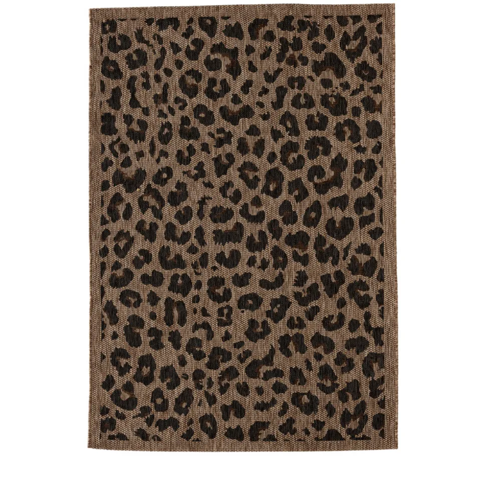 YUMA Tapis contemporain imprimé léopard