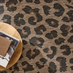 YUMA Tapis contemporain imprimé léopard