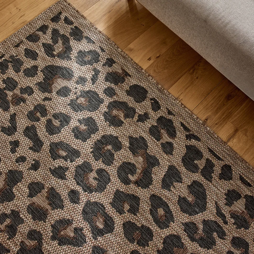 YUMA Tapis contemporain imprimé léopard
