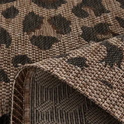 YUMA Tapis contemporain imprimé léopard