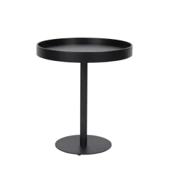 YURI Table d'appoint ronde en bois et métal ø45cm