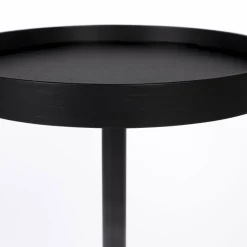 YURI Table d'appoint ronde en bois et métal ø45cm