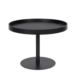 YURI Table d'appoint ronde en bois et métal ø56cm