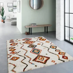 ZAZY Tapis d'inspiration berbère à motif ethnique