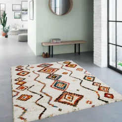 ZAZY Tapis d'inspiration berbère à motif ethnique