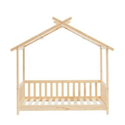 ZENID Lit cabane enfant en bois 70x140cm