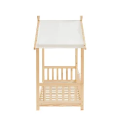 ZENID Lit cabane enfant en bois 70x140cm
