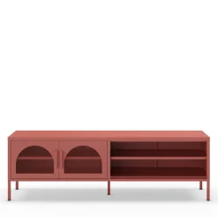 ZIO Meuble TV 2 portes en métal L160cm