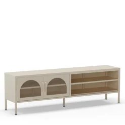 ZIO Meuble TV 2 portes en métal L160cm