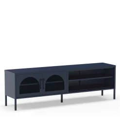 ZIO Meuble TV 2 portes en métal L160cm