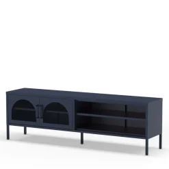 ZIO Meuble TV 2 portes en métal L160cm