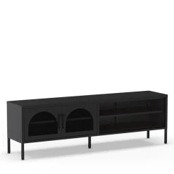 ZIO Meuble TV 2 portes en métal L160cm