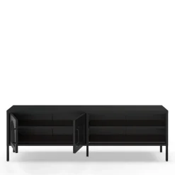 ZIO Meuble TV 2 portes en métal L160cm