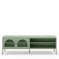 ZIO Meuble TV 2 portes en métal L160cm